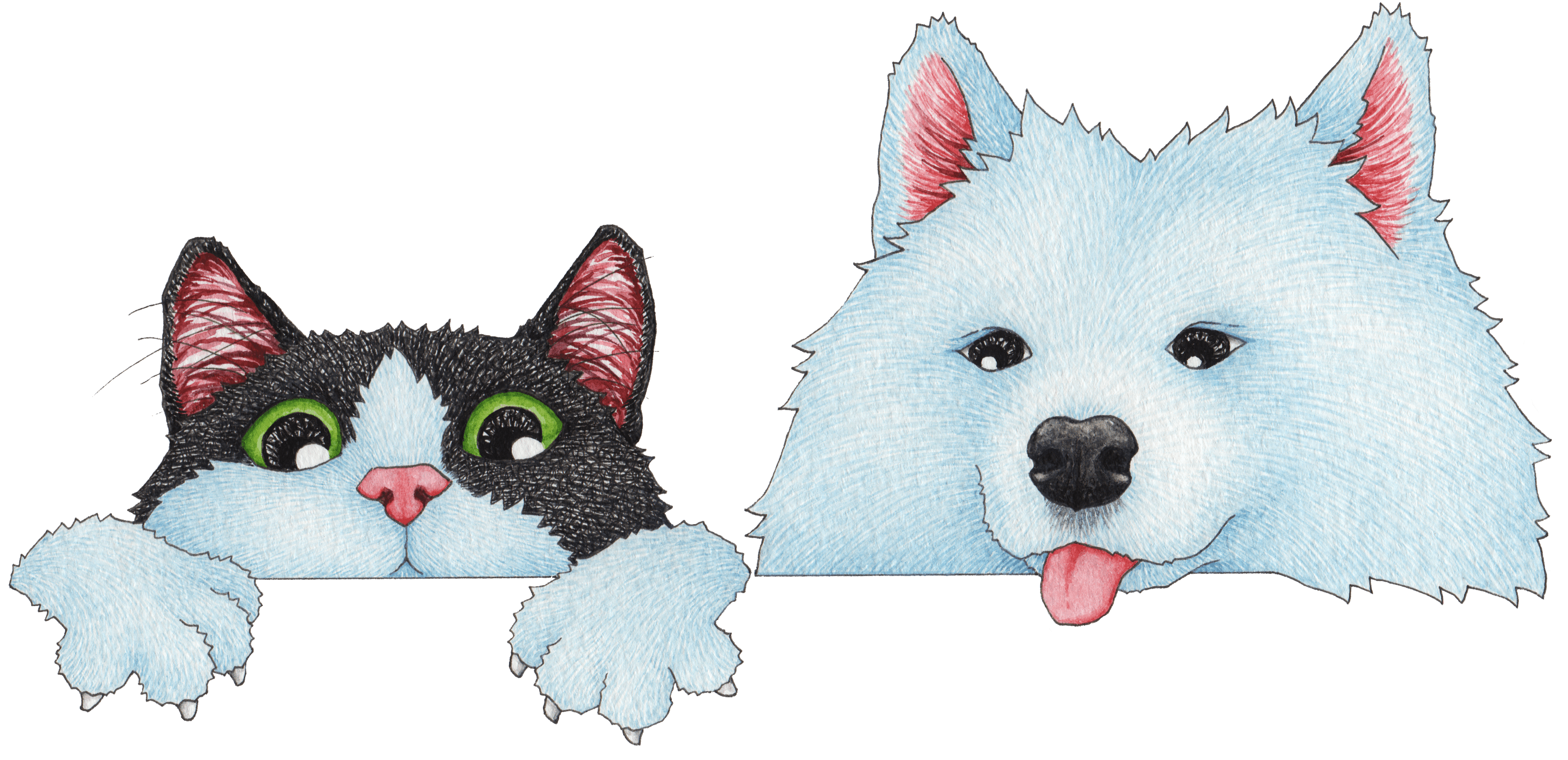 小黑大白吉祥物